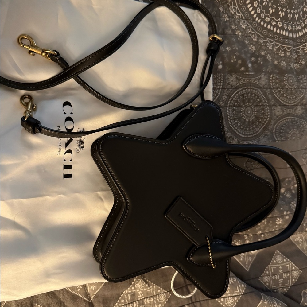 Coach Black Star-Shaped Crossbody Bag